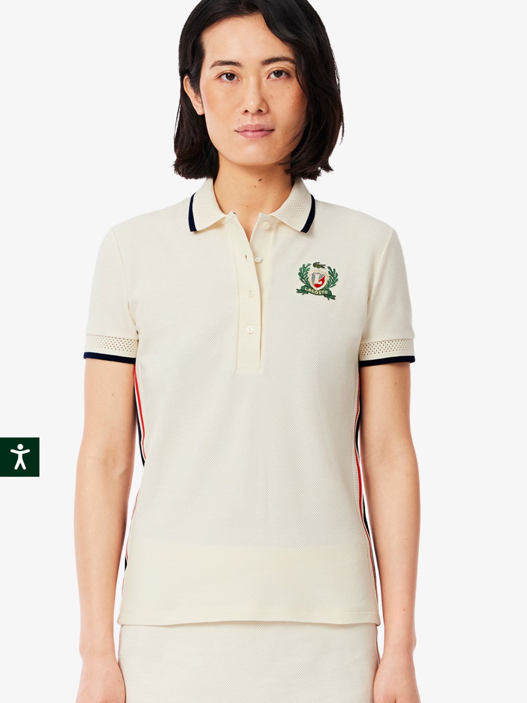 Lacoste Women's Slim-Fit Embroidered-Badge Polo Shirt